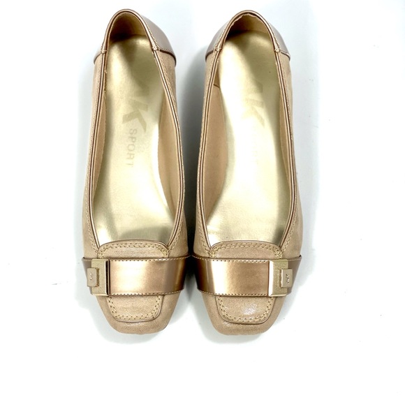 Anne Klein Sport Gold Unique Loafers - Picture 2 of 7
